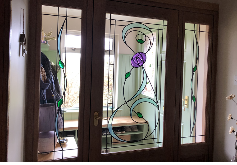 Bevelled Glass Doors